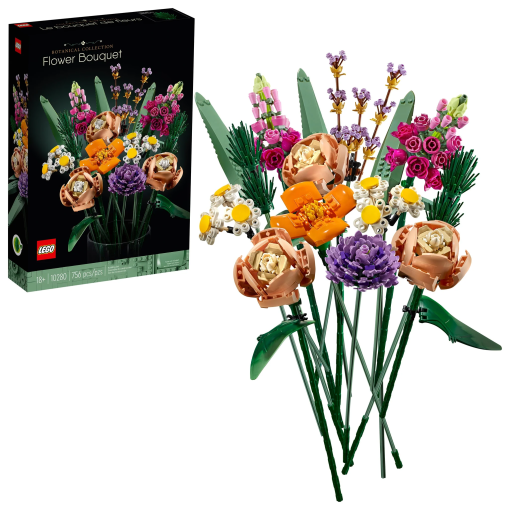 LEGO® Flower Bouquet 10280 Building Kit (756 Pieces)
