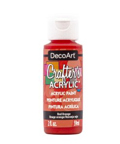 Crafter's Acrylic All-Purpose Paint 2oz- Red Orange