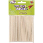 Wood Craft Dowels 4"-Natural 1/8" 100/Pkg