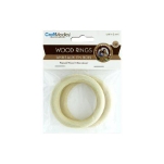 Craft Medley Wood Rings 70mm 2pc