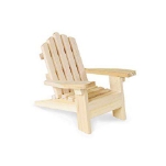 Multicraft Beach Adirondack Chair Miniature Wood for Dollhouses ing