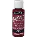 Vintage Effect Wash Paint 2oz-Berry