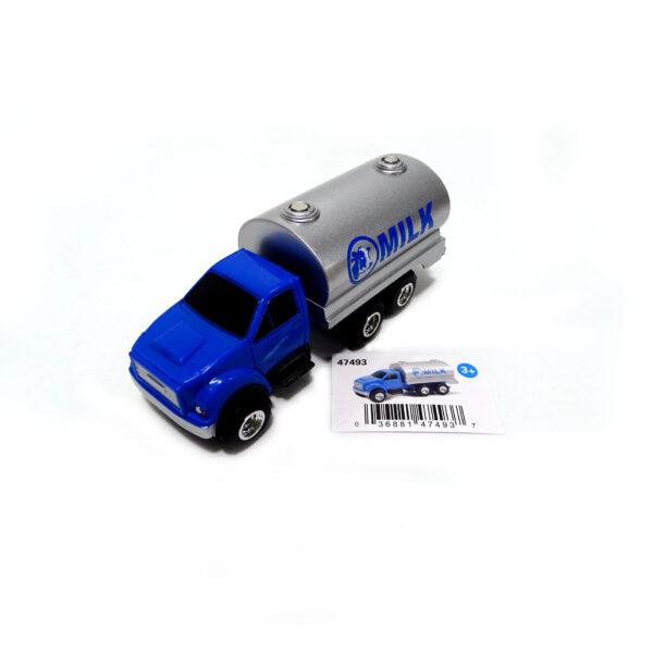 ERTL 1/64 Collect N Play Blue Tandem Milk Tank Truck