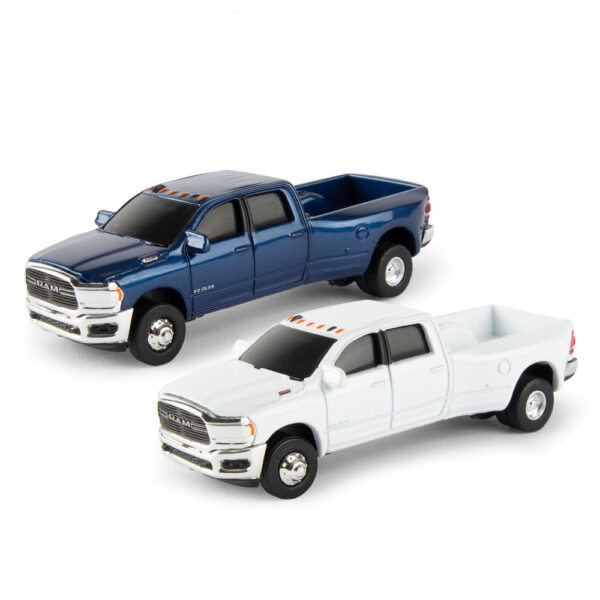 1/64 ERTL 2020 Dodge Ram Dually Heavy Duty 2500 Blue Truck Gooseneck Hitch