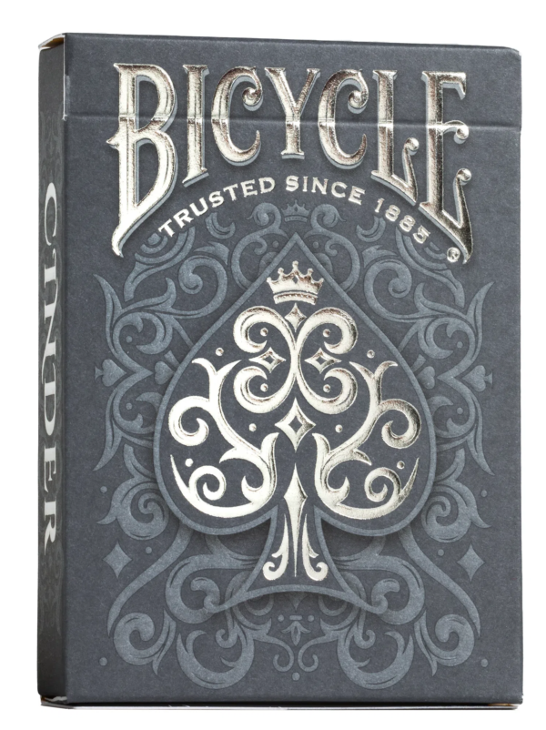 Bicycle Cinder Premium Playing Cards, Silver Smoke Foil