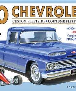 AMT 1960 Chevy Custom Fleetside Pickup W-Go Kart 1:25 Scale Model Kit