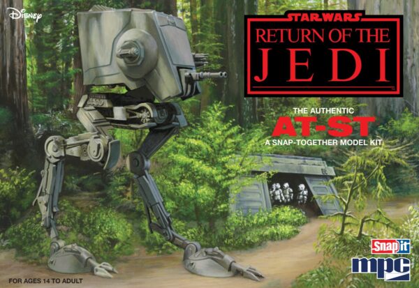 MPC MPC966 Skill 2 Snap Model Kit for At-st Star Wars Return of the Jedi Movie Scale Model