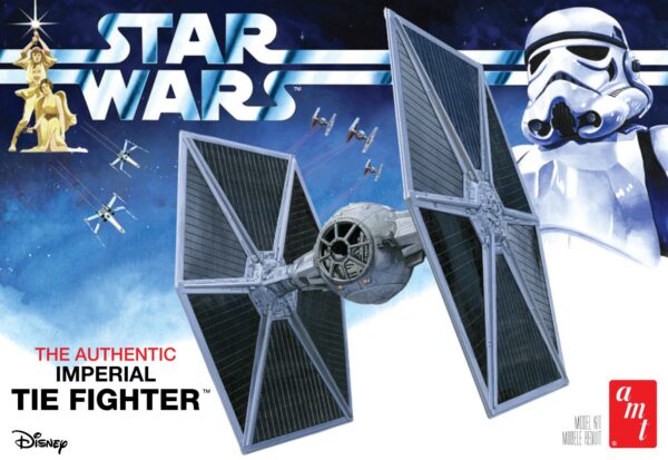 AMT AMT1299 SkILL 2 Model Kit Imperial Tie Fighter Star Wars 1977 Movie Model