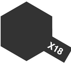X-18 SEMI-GLOSS BLACK ACRYLIC MINI