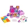 Polly Pocket Unicorn Party Large Compact Playset with Micro Polly & Lila Dolls, 25+ Surprises to Discover & Fun Princess Party Play Areas: Bouncy House, Castle, Swings