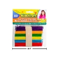 Kidskraft Wood Coloured Craft Sticks 80pcs