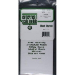 Evergreen 9030 White Polystyrene Sheet 150 x 300 x 0.75 mm Pack of 2
