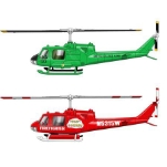 Atlantis Toy & Hobby Plastic Model Kit Helicopter, Green