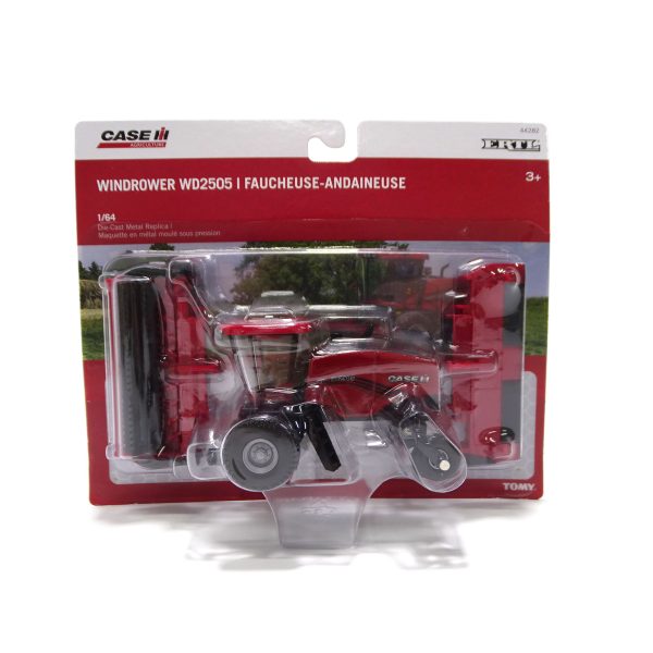 ERTL 1/64 Case IH WD2505 Windrower with RD165 Rotary Head and Sickle Bar Head 44282