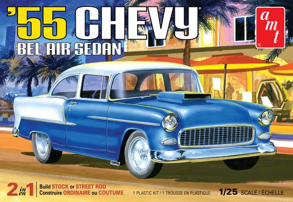AMT 1955 Chevy Bel Air Sedan 1:25 Scale Model Kit