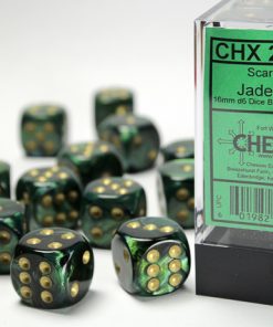 Chessex Scarab 16mm D6 Dice Set of 12