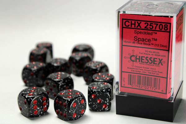 Chessex Speckled 16mm d6 Dice Set of 12