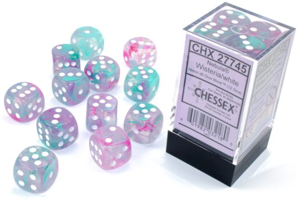 Chessex Nebula 16mm D6 Dice Block (12 Dice)