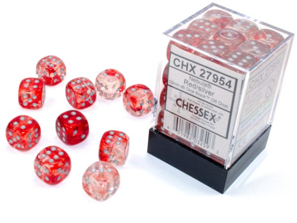Chessex Nebula 12 mm D6 Dice 36pk