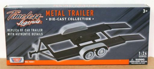 Motor Max 76001 Diecast Tandem Car Trailer 1:24