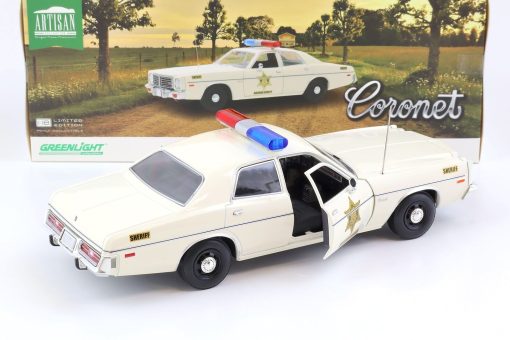 1:18 Greenlight 1975 Dodge Coronet Hazzard Country Sheriff Police - Image 3