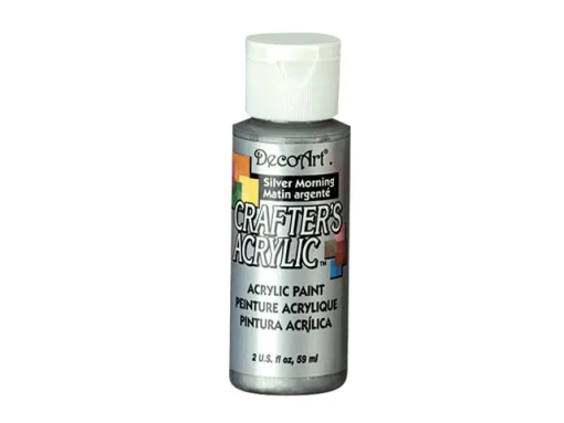 Crafter’s Acrylic All-Purpose Paint 2oz- Silver Morning Metallic