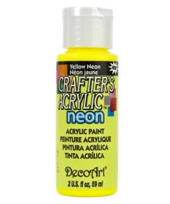 Crafter’s Acrylic All-Purpose Paint 2oz- Yellow Neon