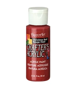 Crafter’s Acrylic All-Purpose Paint 2oz-  Christmas Red