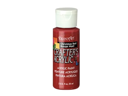 Crafter’s Acrylic All-Purpose Paint 2oz-  Christmas Red