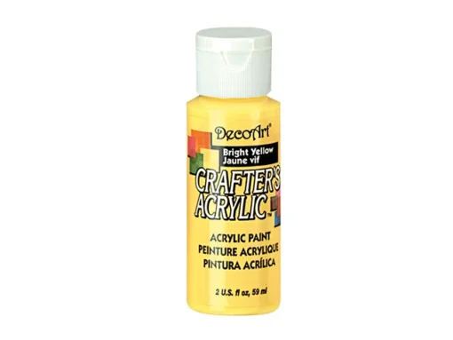 Crafter’s Acrylic All-Purpose Paint 2oz- Bright Yellow