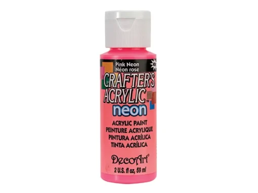 Crafter’s Acrylic All-Purpose Paint 2oz- Pink Neon