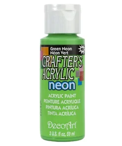 Crafter’s Acrylic All-Purpose Paint 2oz- Green Neon