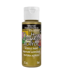 Crafter’s Acrylic All-Purpose Paint 2oz- Yellow Gold