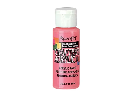 Crafter’s Acrylic All-Purpose Paint 2oz- Wild Rose Pink