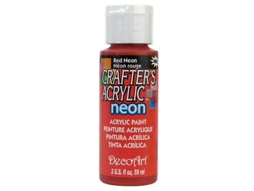 Crafter’s Acrylic All-Purpose Paint 2oz- Red Neon
