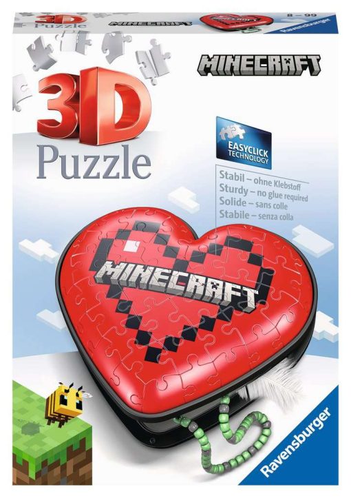 Minecraft Heart 3D Puzzle 54pc