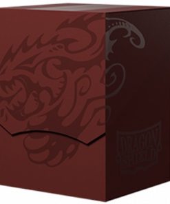 DRAGON SHIELD DECK SHELL BLOOD RED/BLACK REVISED