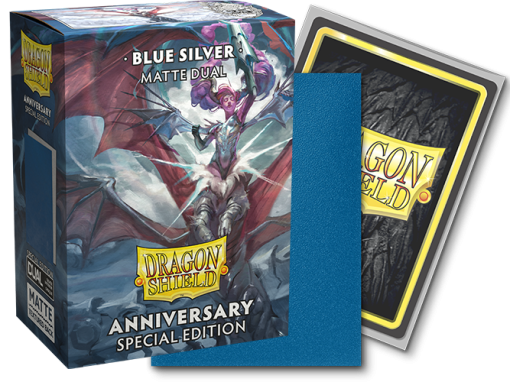 DRAGON SHIELD SLEEVES ANNIVERSARY SPECIAL EDITION BLUE/SILVER - Image 4