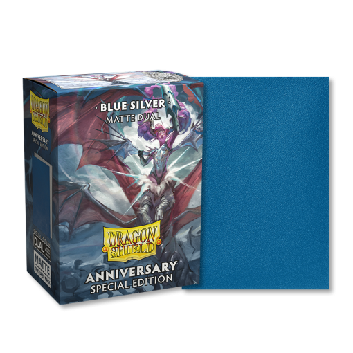 DRAGON SHIELD SLEEVES ANNIVERSARY SPECIAL EDITION BLUE/SILVER - Image 3