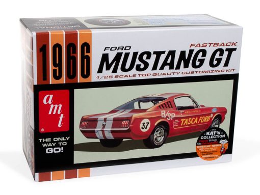 AMT 1966 FORD MUSTANG FASTBACK 2+2 1:25 SCALE MODEL KIT - Image 5