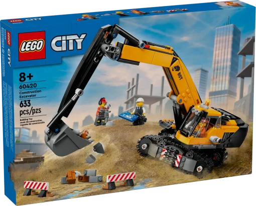 LEGO® 60420 Yellow Construction Excavator - Image 2
