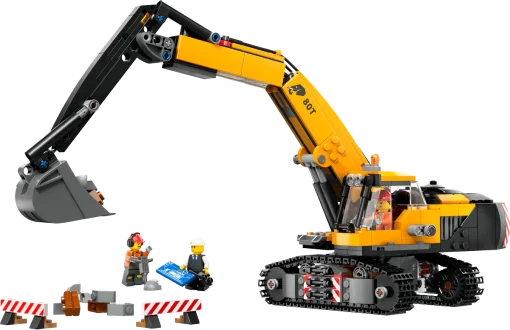 LEGO® 60420 Yellow Construction Excavator - Image 3