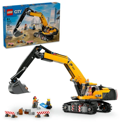 LEGO® 60420 Yellow Construction Excavator