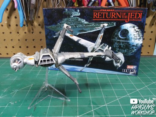 MPC STAR WARS: RETURN OF THE JEDI B-WING FIGHTER (SNAP) 1/144 SCALE - Image 9