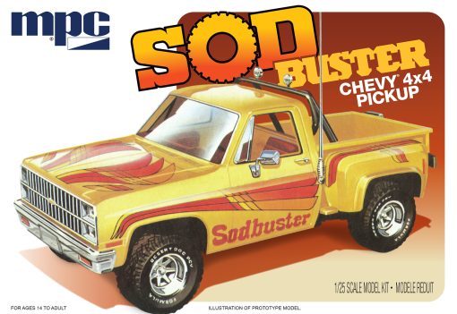 MPC 1981 CHEVY STEPSIDE PICKUP SOD BUSTER 1/25 SCALE