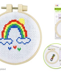 DIY Mini Cross-Stitch Kit - Rainbow