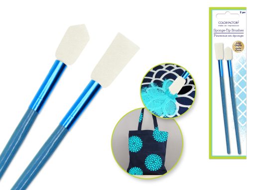 Color Factory Tool: 11.5cm Sponge-Tip Applicator Brushes x2 Asst