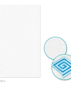 Needlecrafters: 14ct Aida Cloth 15"x18" Cross Stitch Fabric - White