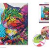Diamond Painting Art Kit 12"x16" w/Gems+Tool+Tray - Cat 2
