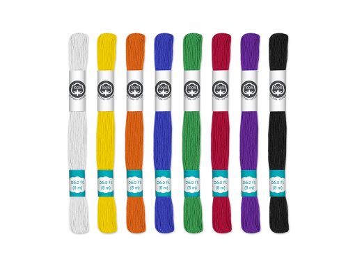 Needlecrafters: 8m Cotton Embroidery Floss 8 Hanks Basics Asst - Image 3